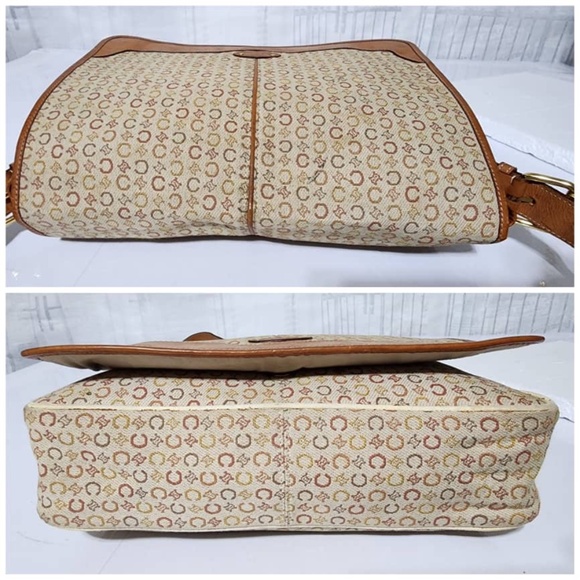 Authentic Celine Vintage Messenger/Crossbody Bag Brown/ Beige - Picture 11 of 14